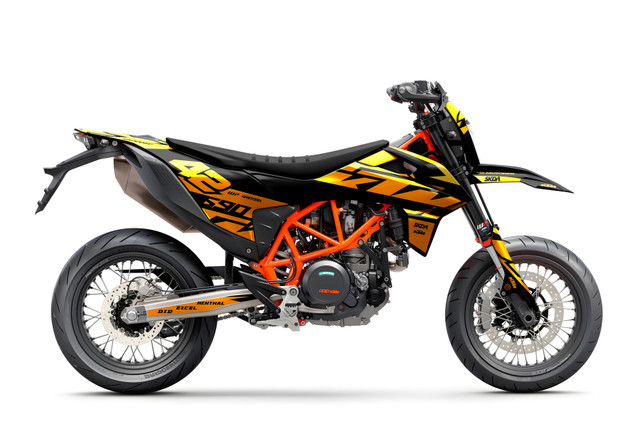 BITE White KTM 690 Full Graphics Kit | SKDA USA