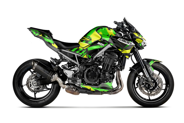 BOMBER Black Kawasaki Z Full Graphics Kit | SKDA USA