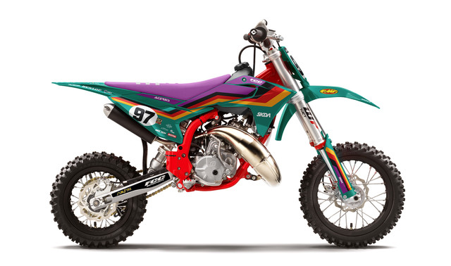 FUMES Red/White GasGas Mini Full Graphics Kit | SKDA USA