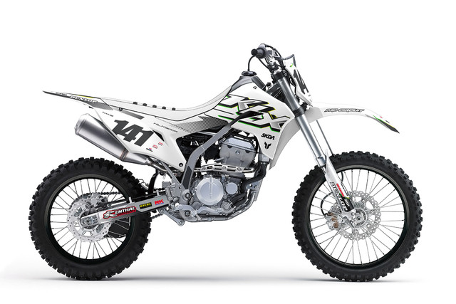 ラジコンスタンド ホワイト/グレー SHOCK V2 Grey KLX/KDX Full Graphics Kit | SKDA USA
