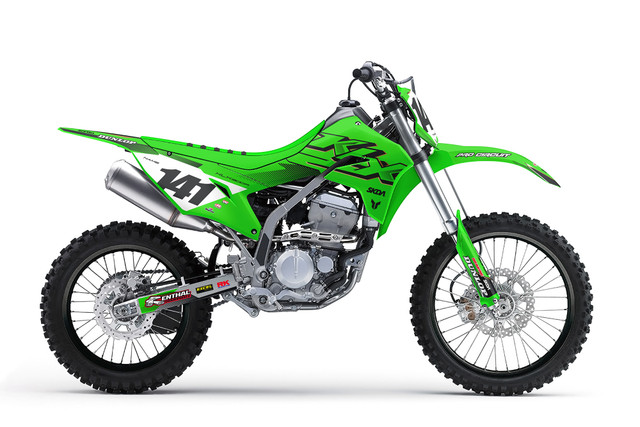 SMOKE V2 Grn/Wht KLX/KDX Full Graphics Kit | SKDA USA