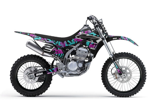 BEAST Grey KLX/KDX Full Graphics Kit | SKDA USA