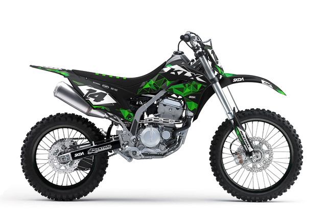 BEAST White KLX/KDX Full Graphics Kit | SKDA USA