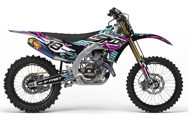 Full Graphics Kits - Kawasaki KX, KXF, KLX & KDX Models