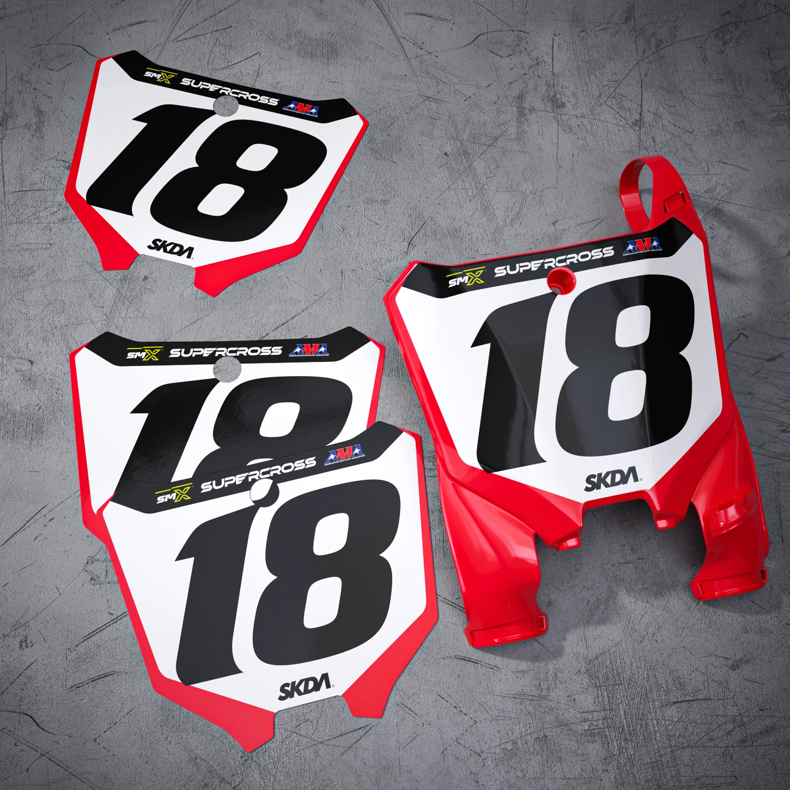 Jett Lawrence - 26' Replica Plate (Red)