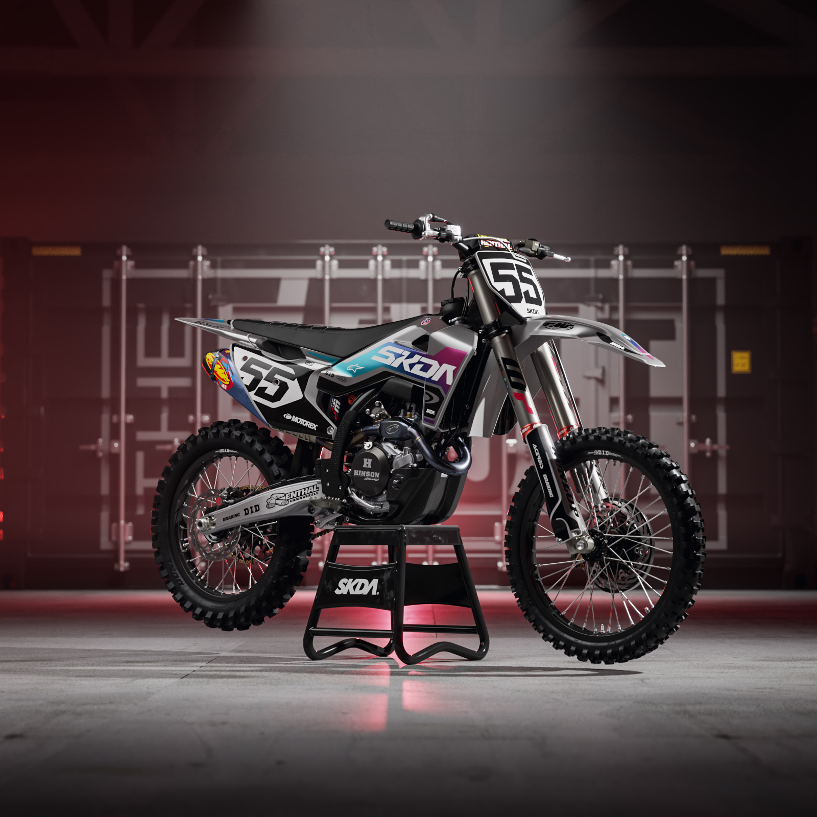 SWELL CHROME Silver Husqvarna Graphics Kit