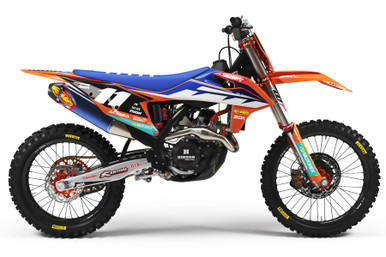ARROW Blue KTM Full Graphics Kit | SKDA USA