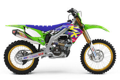 希少ヴィンテージ☆PEARL LINE KX250RD☆ 96 FACTORY KX/KXF Full Graphics Kit | SKDA USA