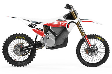 デザイン専用 PUZZLE Red/White Stark Varg Full Graphics Kit | SKDA USA