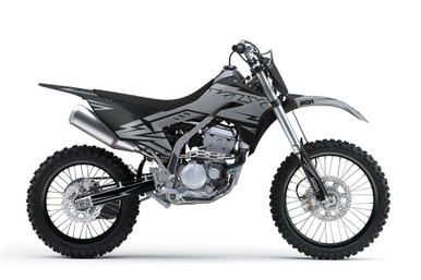 SHOCK V2 Grey KLX/KDX Full Graphics Kit | SKDA USA