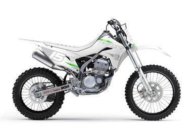 SMOKE V2 Wht/Grey KLX/KDX Full Graphics Kit | SKDA USA