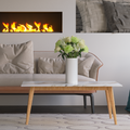 White Terrazzo on Maple Wood Long Coffee Table