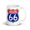 White glossy mug