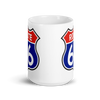 White glossy mug