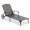 Tivoli Aged Bronze Cast Aluminum Chaise Lounge