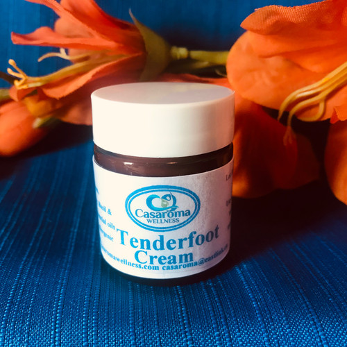 Tenderfoot cream is helpful when your feet are hurting due to physical issues like tendons, ease of motion and joint issues. Some feet need some extra help with discomfort. Tenderfoot cream is a natural way of being able to help those issues.