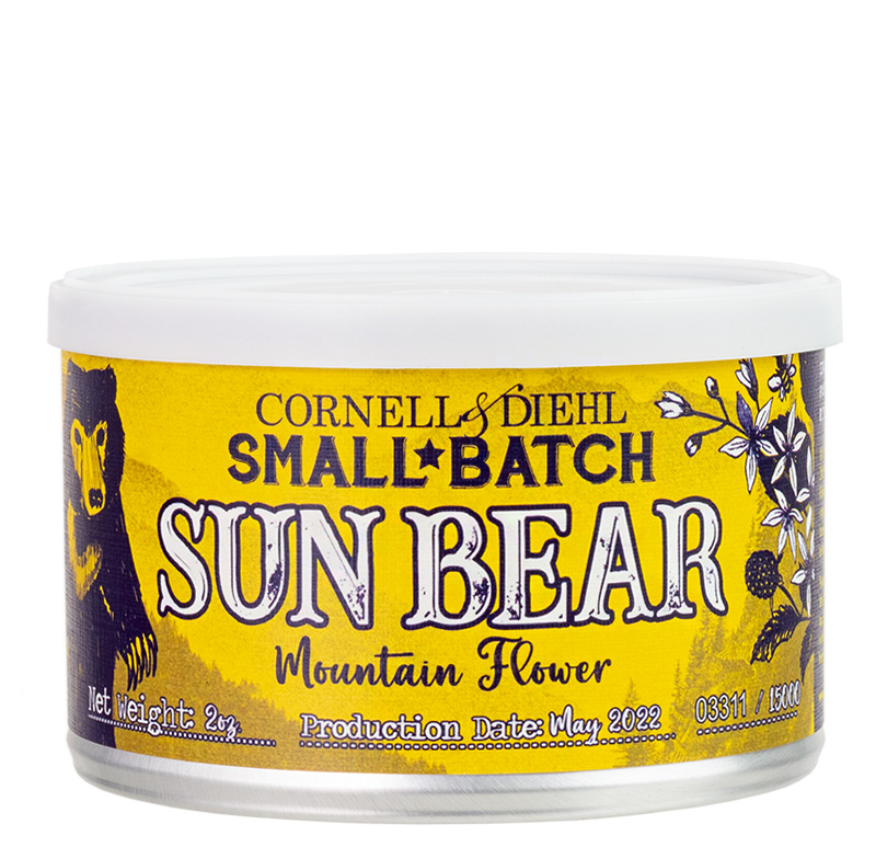 sun bear tobacco Cornell & Diehl Sun Bear Mountain Flower Pipe Tobacco/2oz Tin