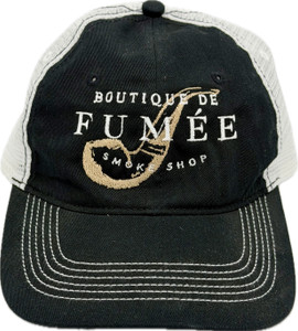 Fumee Ball Cap/Black & White Trucker
