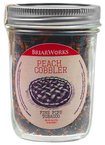 BriarWorks Peach Cobbler Pipe Tobacco/2oz Mason Jar