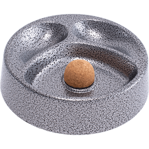 Lucienne Crackle Grey Metal 2 Pipe Ashtray Lucienne Crackle Grey Metal 2 Pipe Ashtray