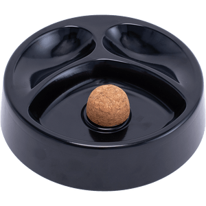 Lucienne Black Metal 2 Pipe Ashtray Lucienne Black Metal 2 Pipe Ashtray