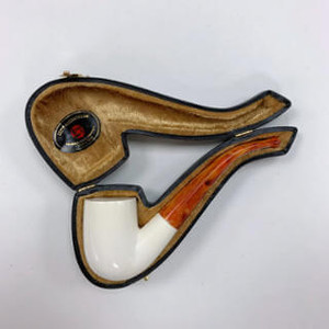 Servi Meerschaum Billiard Bent Smooth/6mm (w/Case) Servi Meerschaum Billiard Bent Smooth/6mm (w/Case)