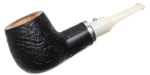 White Elephant Ebony & Ivory Sandblasted Billiard/9mm White Elephant Ebony & Ivory Sandblasted Billiard/9mm