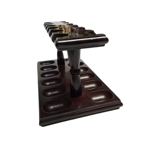 Woodmere 12 Pipe Open Rack/Walnut