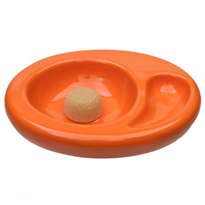 Chacom Ceramic 1 Pipe Ashtray/Orange