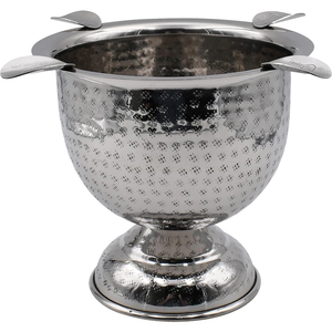 Stinky Tall Cigar Ashtray/Hammered Stainless Steel