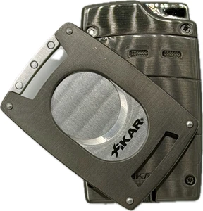 Xikar Ultra Lighter and Cutter Combo/Gun Metal