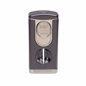 Palió Pro Trevi Triple Jet-Flame Lighter with V-Cutter/Black