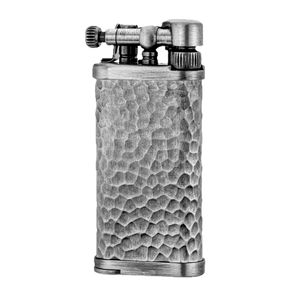 IM Corona Old Boy Pipe Lighter/Antique Silver Hammer Tone