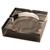 Opaque Black Crystal Ashtray/4 Cigar Opaque Black Crystal Ashtray/4 Cigar