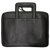 La Rocca 5 Pipe Leather Briefcase/Black
