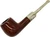 Hanseatic Brown Smooth German Basket Pipe-4/9mm