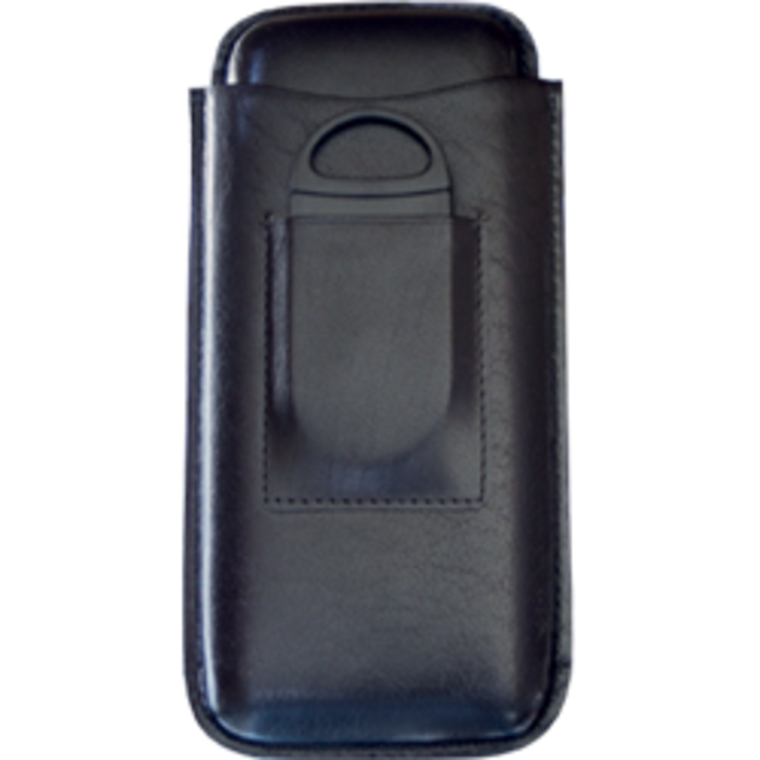 Big Easy 3 Cigar Case With Cutter/Black