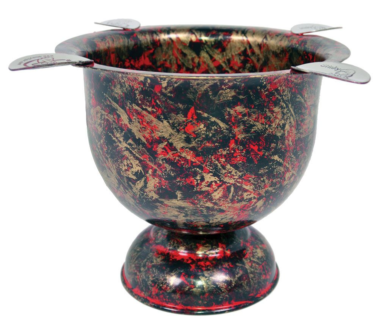 Stinky Tall Cigar Ashtray/Gold & Black Antique