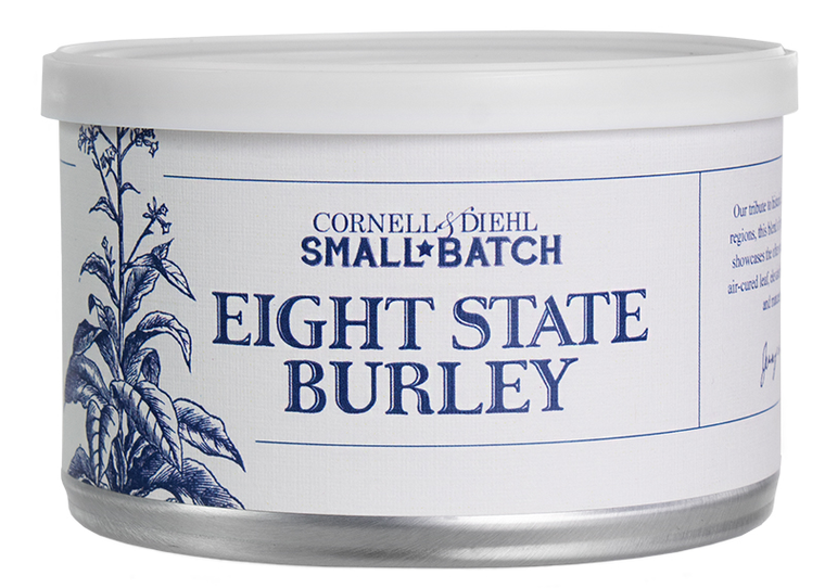 Cornell & Diehl Eight State Burley Pipe Tobacco/2oz Tin