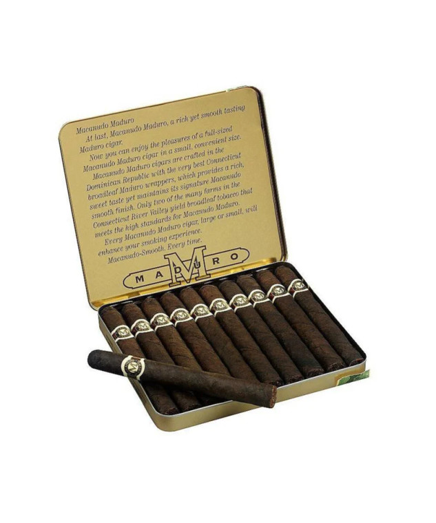 Macanudo Ascots Maduro Cigarello/10pk Tin