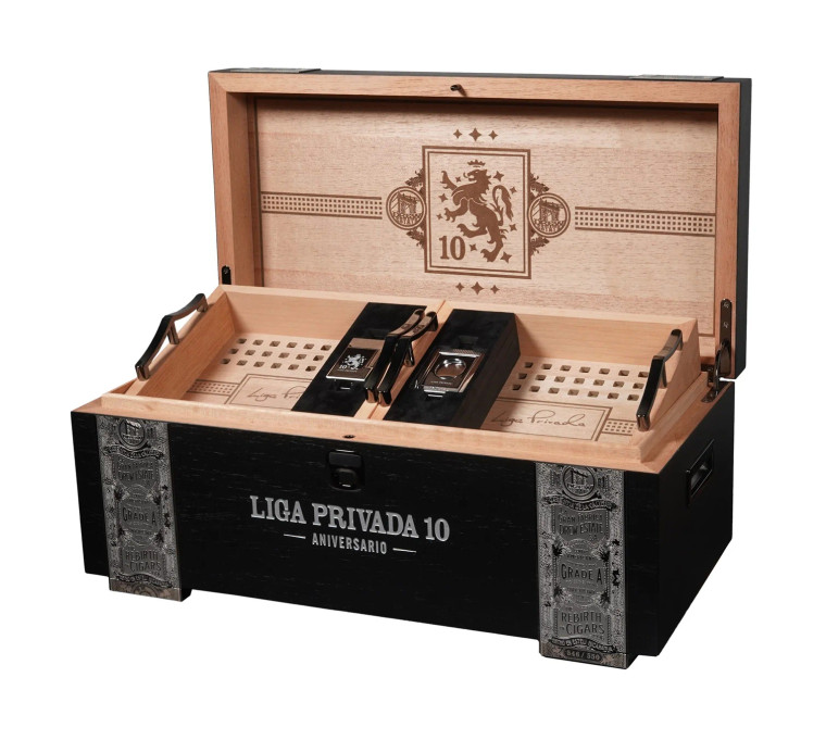 Liga 10 Biometric Humidor (100ct) w/ S.T. Dupont Lighter and Cutter Liga 10 Biometric Humidor (100ct) w/ S.T. Dupont Lighter and Cutter
