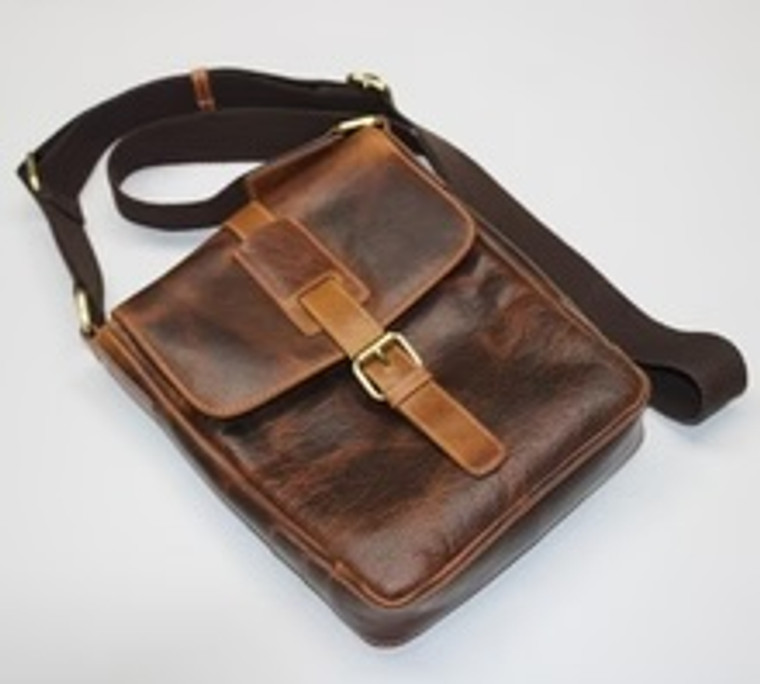 4th Generation Leather 5 Pipe Mail Bag/Hunter Brown 4th Generation Leather 5 Pipe Mail Bag/Hunter Brown