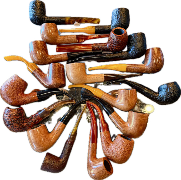 Assorted La Rocca Basket Pipes/6mm Lucite Stems