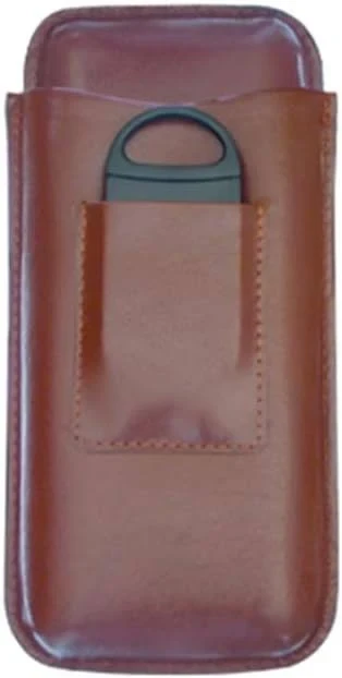 Big Easy 3 Cigar Case With Cutter/Brown