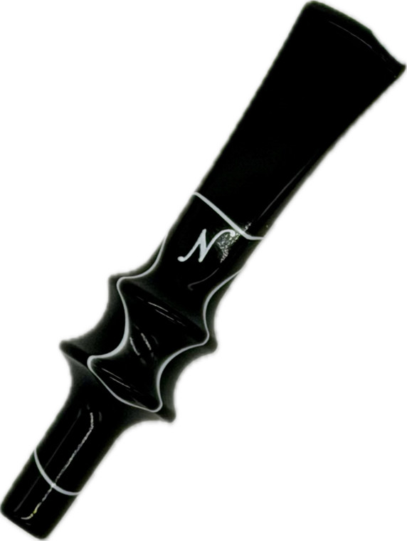 Nording Stem/Freehand Vulcanite Bent (Black/White)