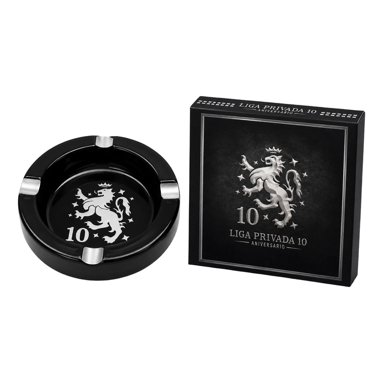 Liga Privada 10 Ceramic Ashtray/Black
