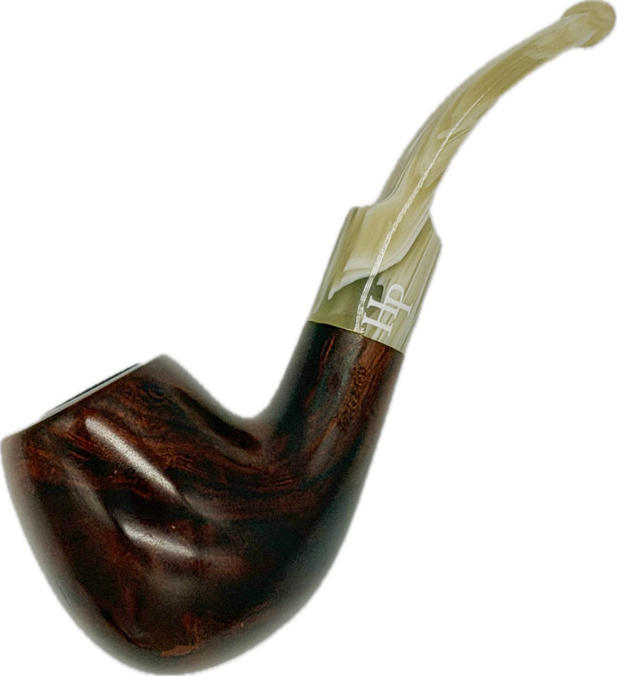 Hanseatic Brown Smooth German Basket Pipe-5/9mm