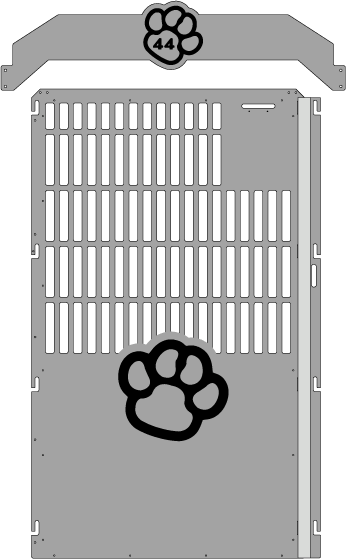 Grey Gator Kennel Gate example