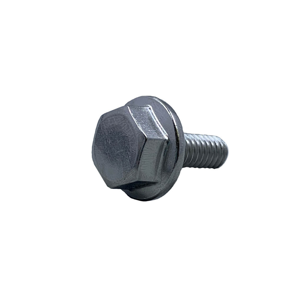 stainless steel bolt with a large head. 1/4-20 x 3/4.