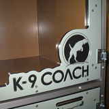 K-9 Coach custom logo on their Gator Kennels Double Stack for Boarding gates. K-9 Coach custom logo on their Gator Kennels Double Stack for Boarding gates.